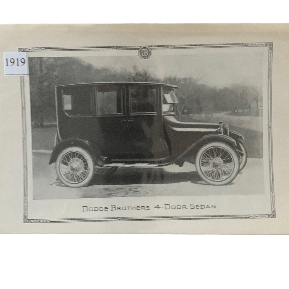 Vintage 1919 Dodge Brothers 4-Door Sedan As Advertisement