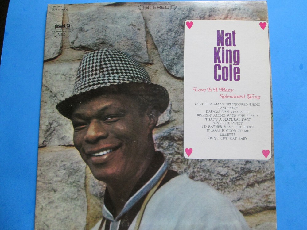 Nat King Cole LP Love Is A Many Splendored Thing Capitol SPC 3046 Vinyl Record Album
