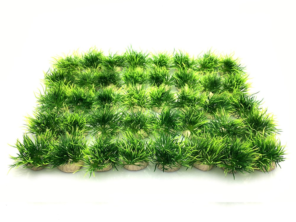 40 Pcs Artificial Small Water Plants, Fish Tank Aquarium Grass Decorations, M...