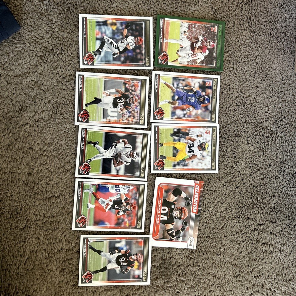 cincinnati bengals 2024 score rookie lot jermaine burton josh newton jenkins