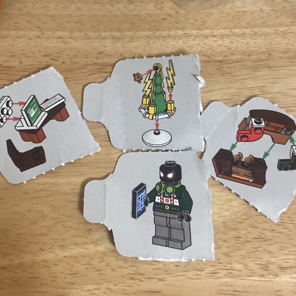 LEGO Miles Morales Holiday Sweater minifigure 76293 Advent  Day 13/16/17/24