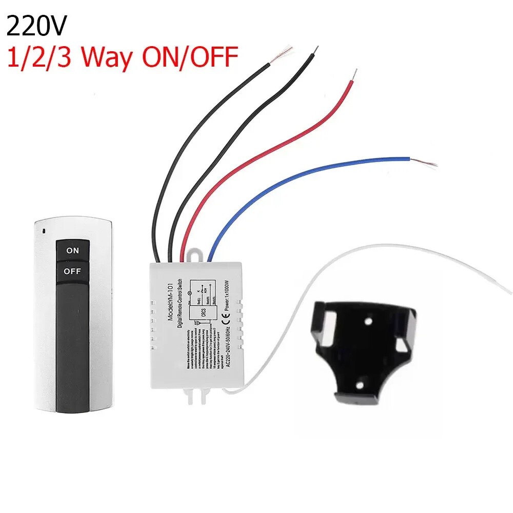 220V Wireless Remote Control Switch for Lights 1 2 3 Way ON/OFF Smart Home