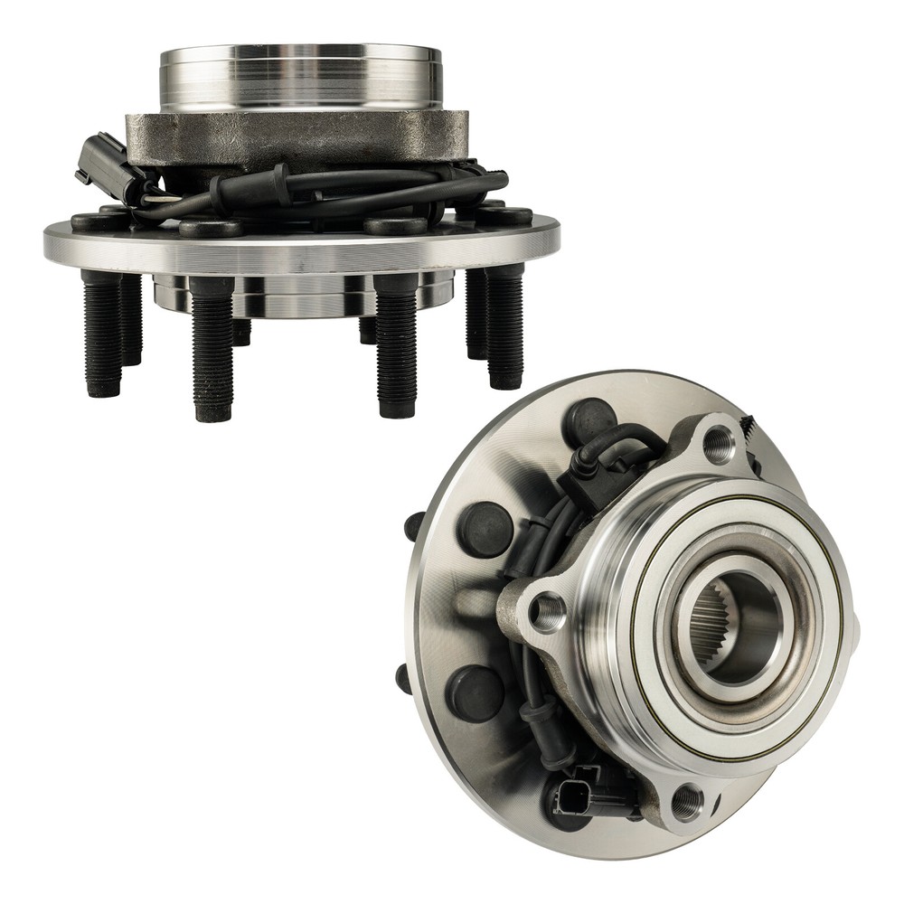 4WD Front Wheel Bearing and Hubs for 2003 2004 2005 Dodge Ram 2500 3500 4WD 8Lug