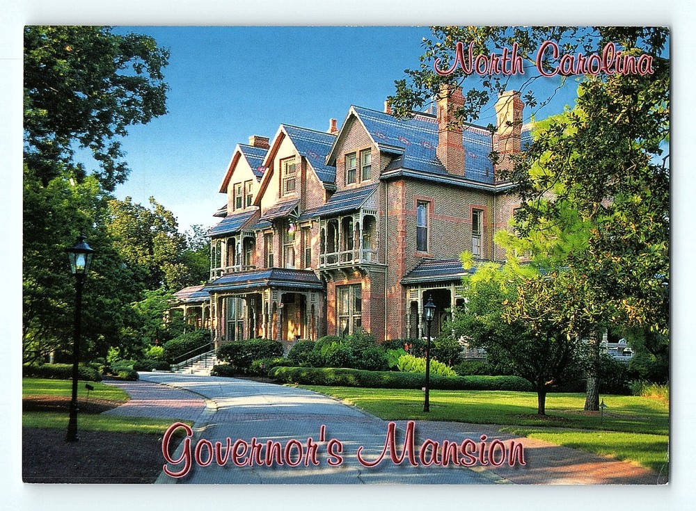 Governor's Mansion Raleigh Executive Mansion North Carolina 4x6 Postcard F2