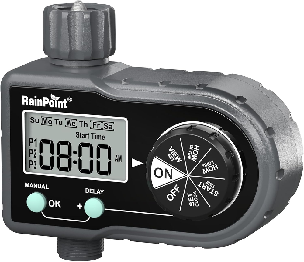 Smart 3-Zone Garden Sprinkler Hose Timer for Efficient Watering