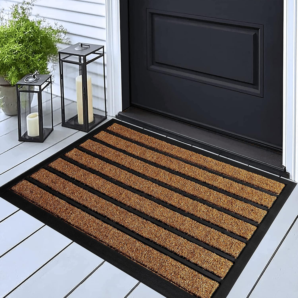 Extra Durable Heavy-Duty Door Mat – Superior Dirt-Trapping Outdoor Welcome Mat – Non-Slip, Weather-Resistant, and Long-Lasting for High-Traffic Areas