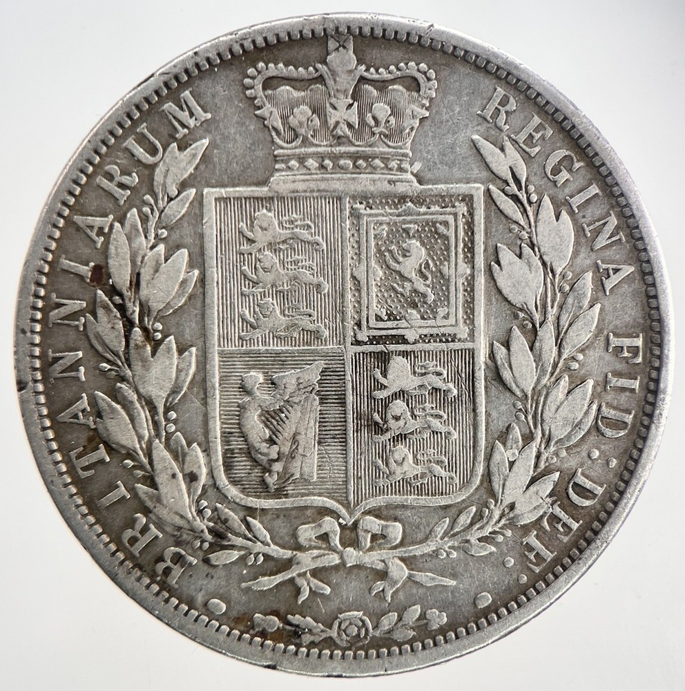 1883 Victoria Half-Crown Silver Coin in Fine Collectable Grade - a9382