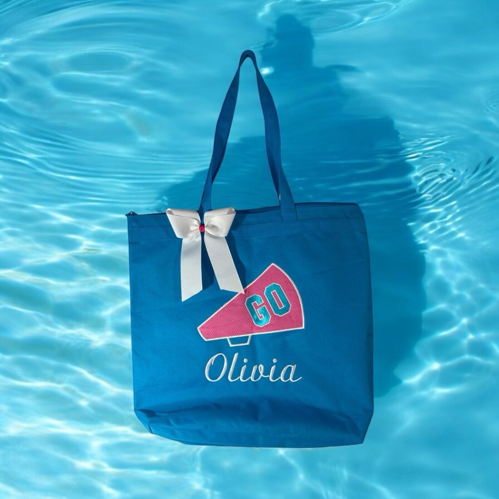 Custom Olivia Cheerleader Tote Bag 17x17 Personalized Canvas Gift-image