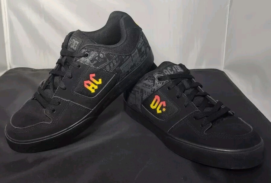 DC AC/DC Highway to Hell Skate Shoes US Men’s 9.5 Rare Very Good Used Condition