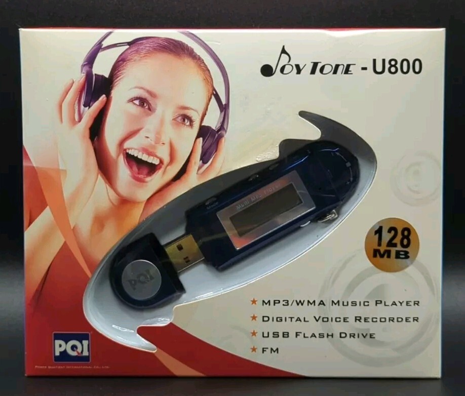 PQI Joy Tone - U800 MP3/WMA Music Player + Digital Voice Recorder+ USB Flash