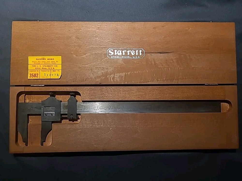 Starrett 12-Inch No 122 Precision Caliper for Accurate Measurements