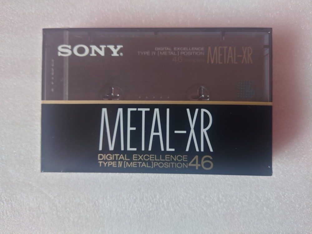 Brand new Sony Metal-XR 46 audio cassette tape, blank, sealed, RARE