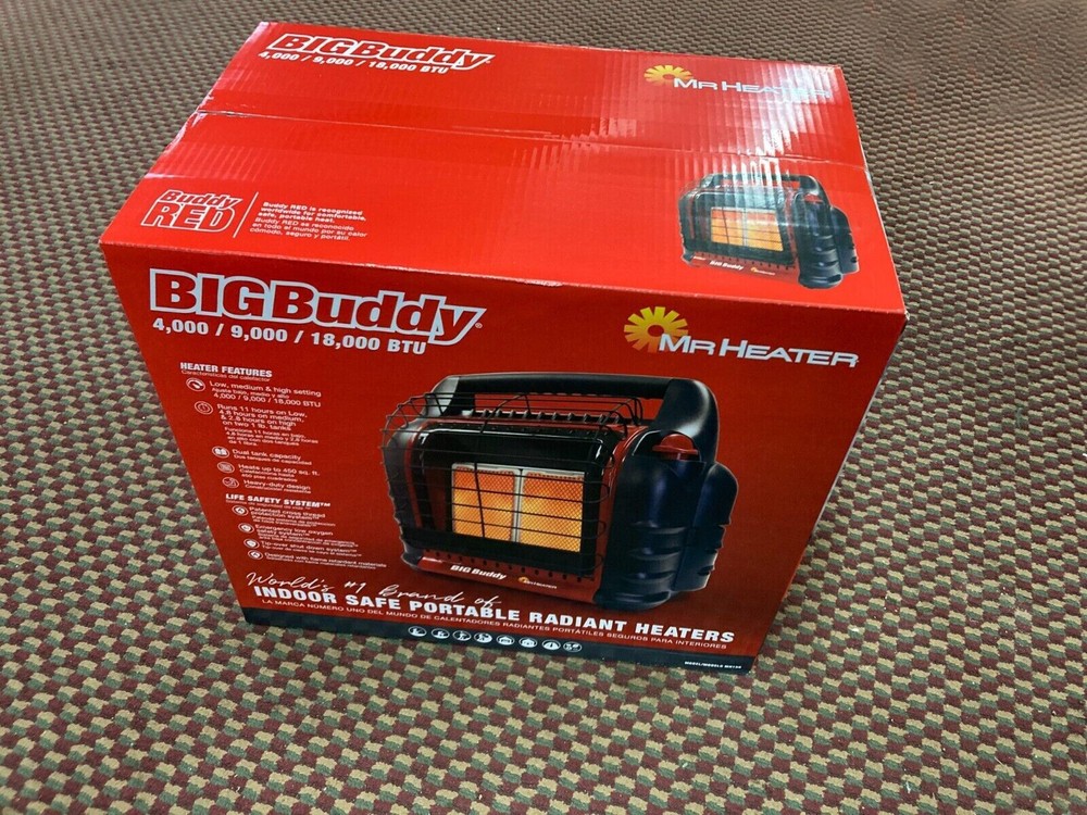 Mr. Heater Indoor Outdoor Portable Buddy Propane Heater Camping Patio Deck Home