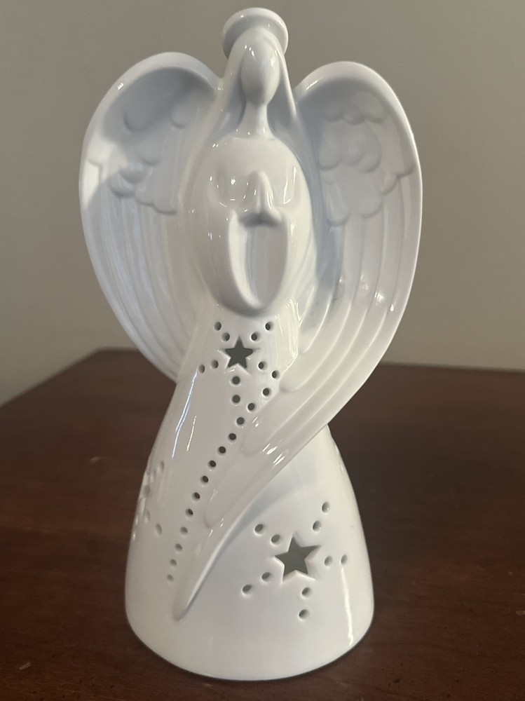 Yankee Candle 9-Inch Porcelain Angel Luminary Tea Light Holder