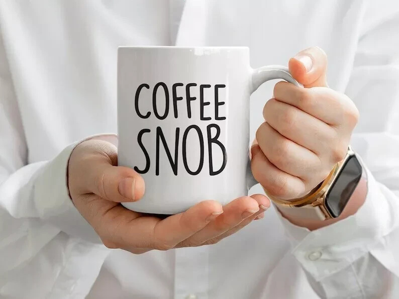 Coffee Snob Office Mug for Him Gifts for Coffeeholic Dad Men's Day 11oz 15oz Mug