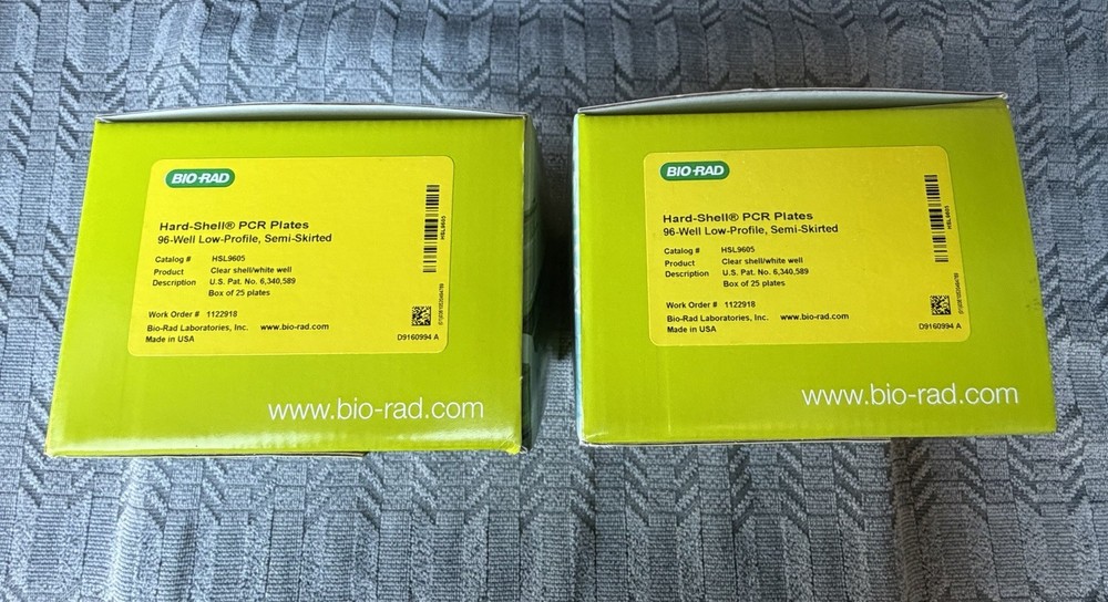 Bio-Rad Hard-Shell PCR Plates 96-well Low-Profile, Semi-Skirted, Tow boxes