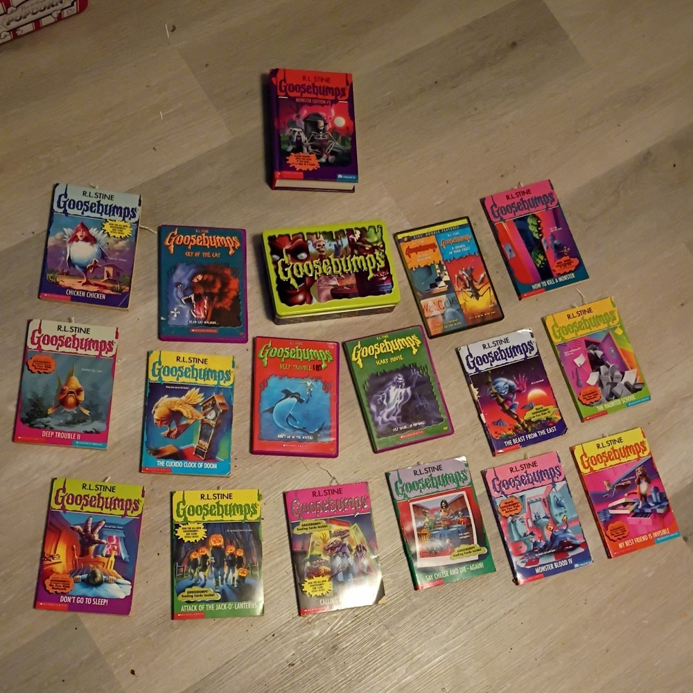 1990s R L Stine Goosebumps Books and DVDs Scholastic 1st Editions 1993-1997