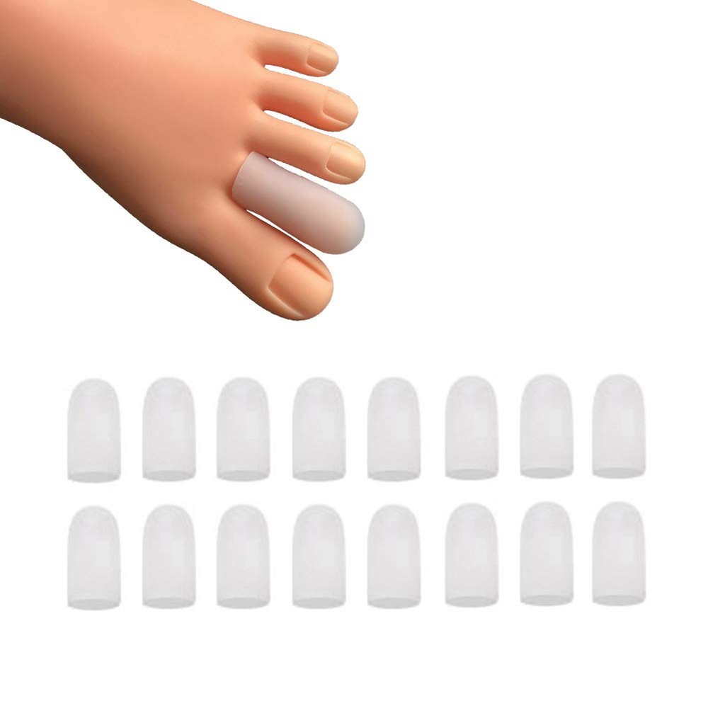 16 Pieces Gel Toe Caps Silicone Toe Protector Toe Covers Gel Toe Cushion