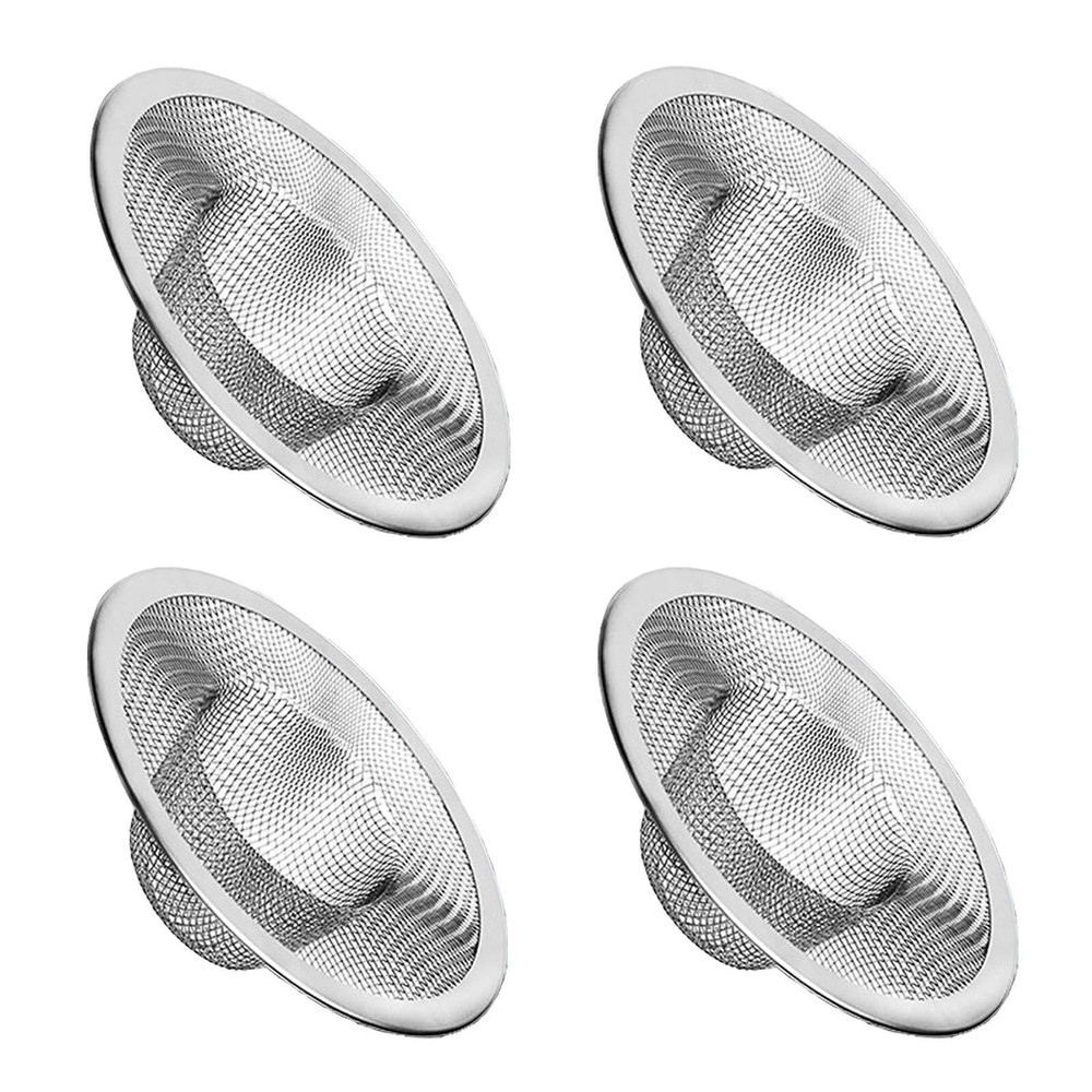 4pcs Heavy Duty Stainless Steel Kitchen Sink Strainer, 2.75