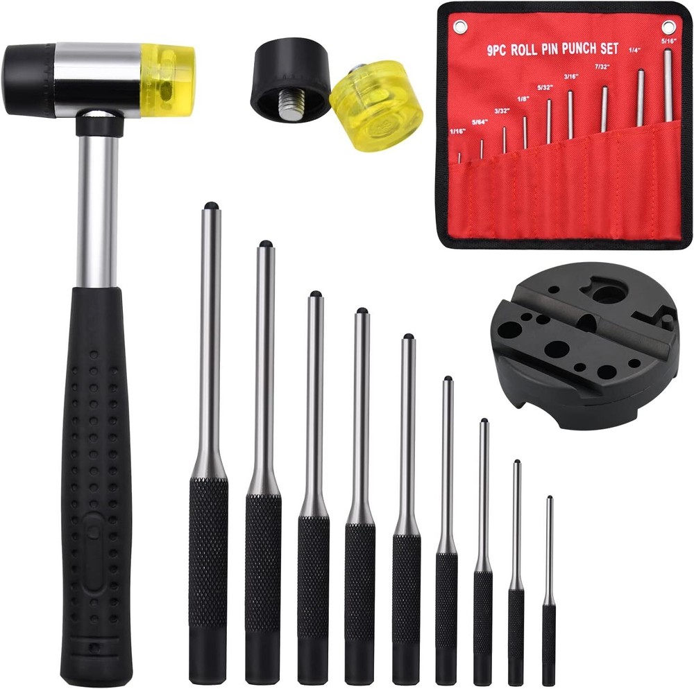 14-Piece Roll Pin Punch Set for Gunsmithing and Firearm Repair