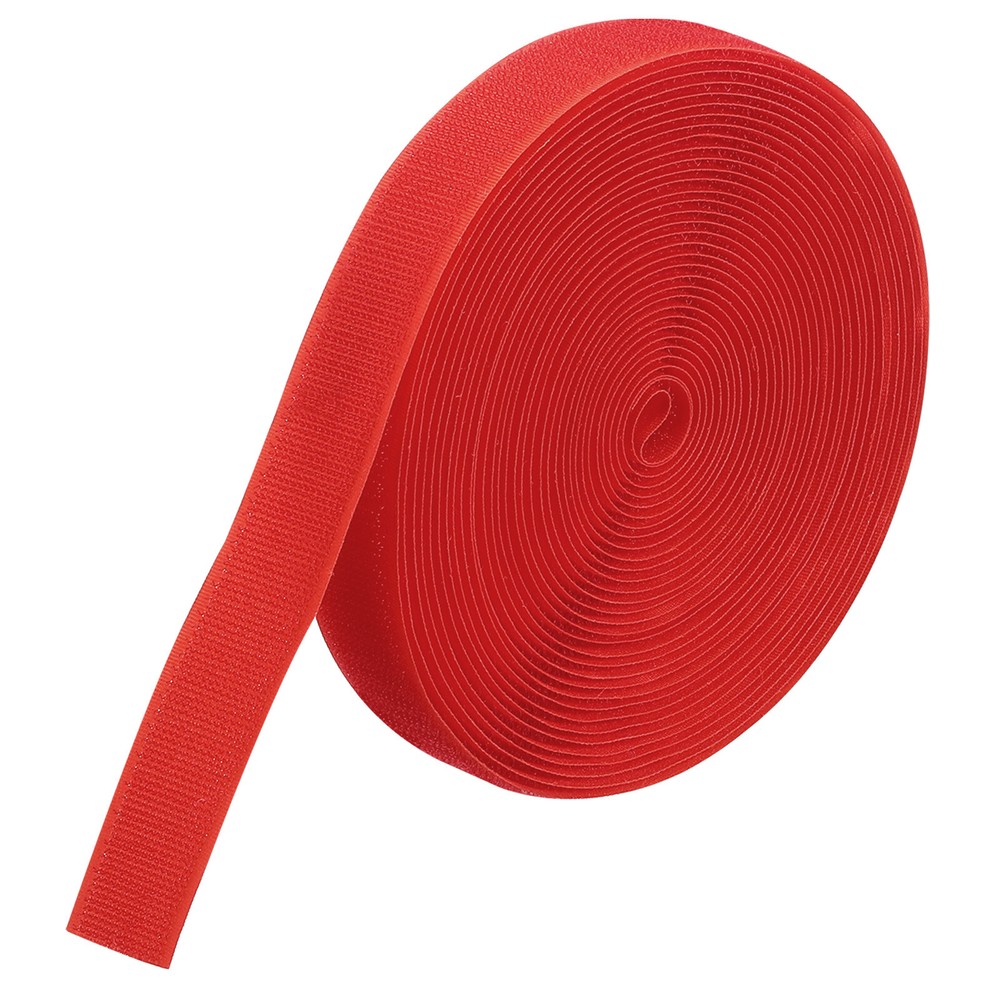 26.25ft Red Nylon Carpet Marker Strips with Hook Tape