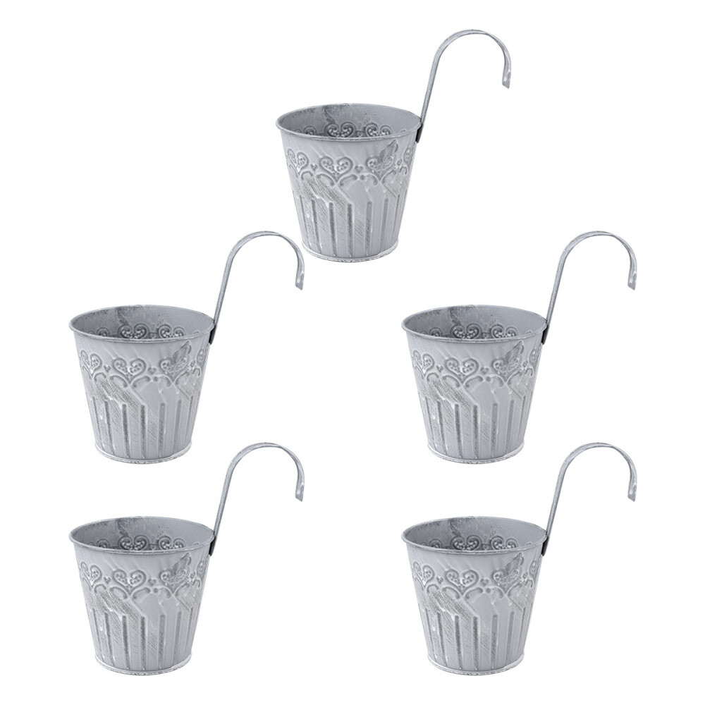 Hanging Pots Hanging Bucket Flower Storage Container Metal Flower Planters
