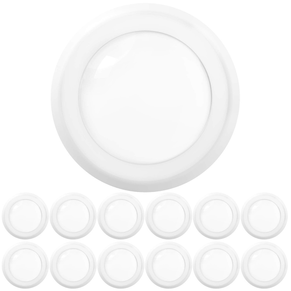 Sunco 6-Inch White LED Flush Mount Ceiling Light 5000K 12-Pack