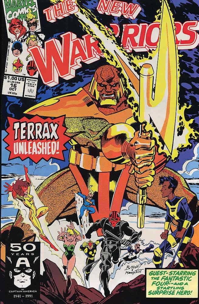 New Warriors #16 VF Marvel Terrax Comic with Combined Shipping Option