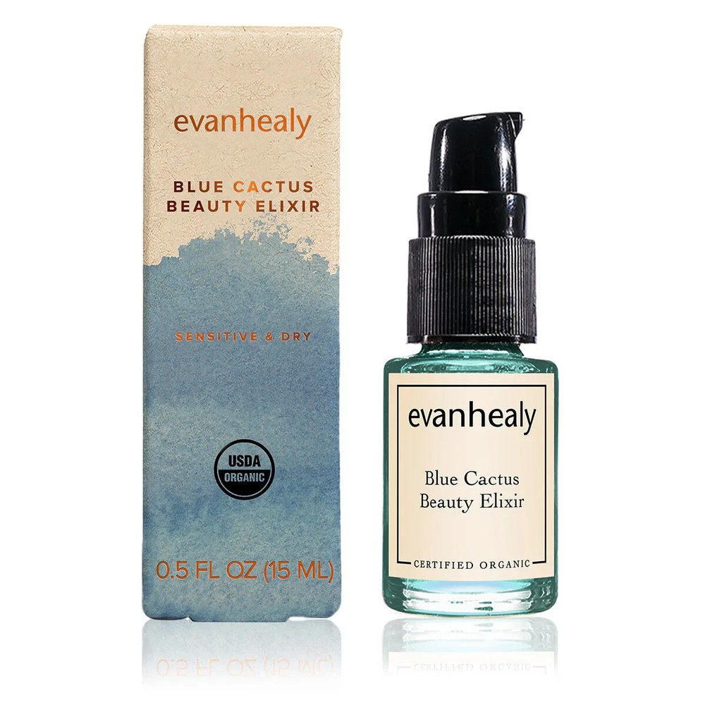 evanhealy Blue Cactus Beauty Elixir Moisturizer Oil, 0.5 fl oz