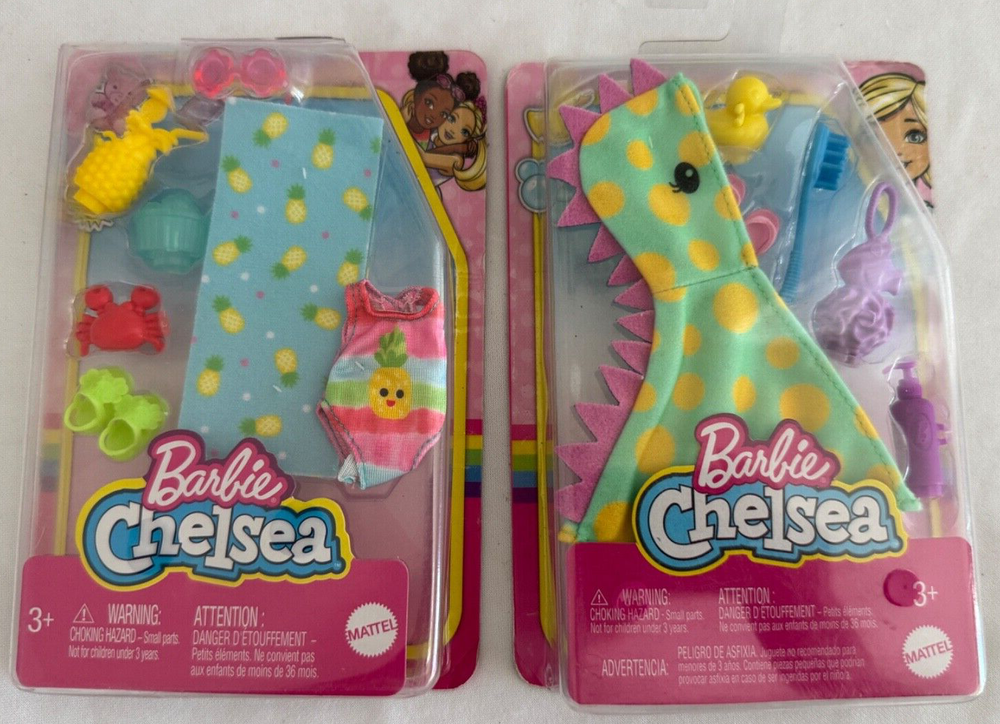 Barbie Kelly Chelsea doll clothes fashion, accessories plus shoes lo