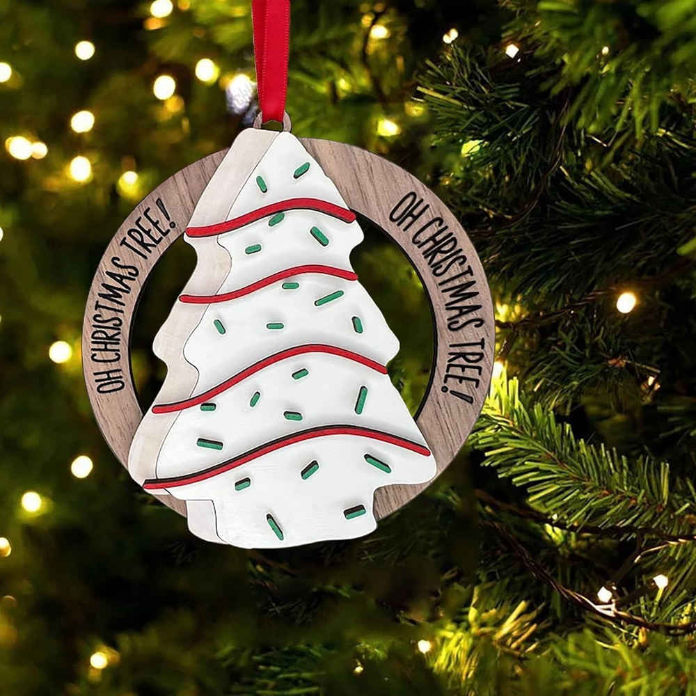 Christmas Tree Ornament, OH Christmas Tree! Snack Cake, Cute Funny Christmas ...