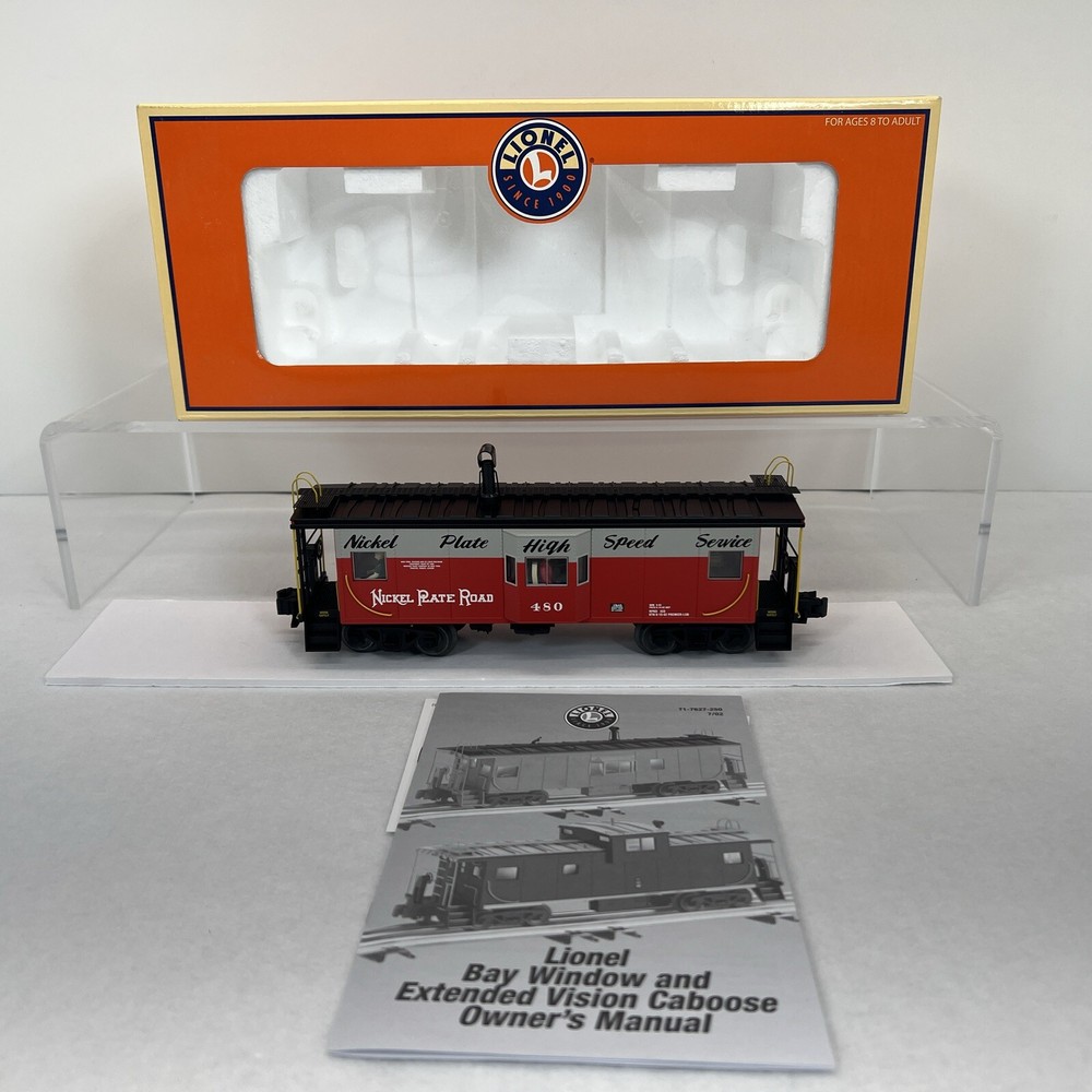 Lionel 6-17643 Nickel Plate Road Bay Window Caboose #480 O Gauge NEW Smoke NKP