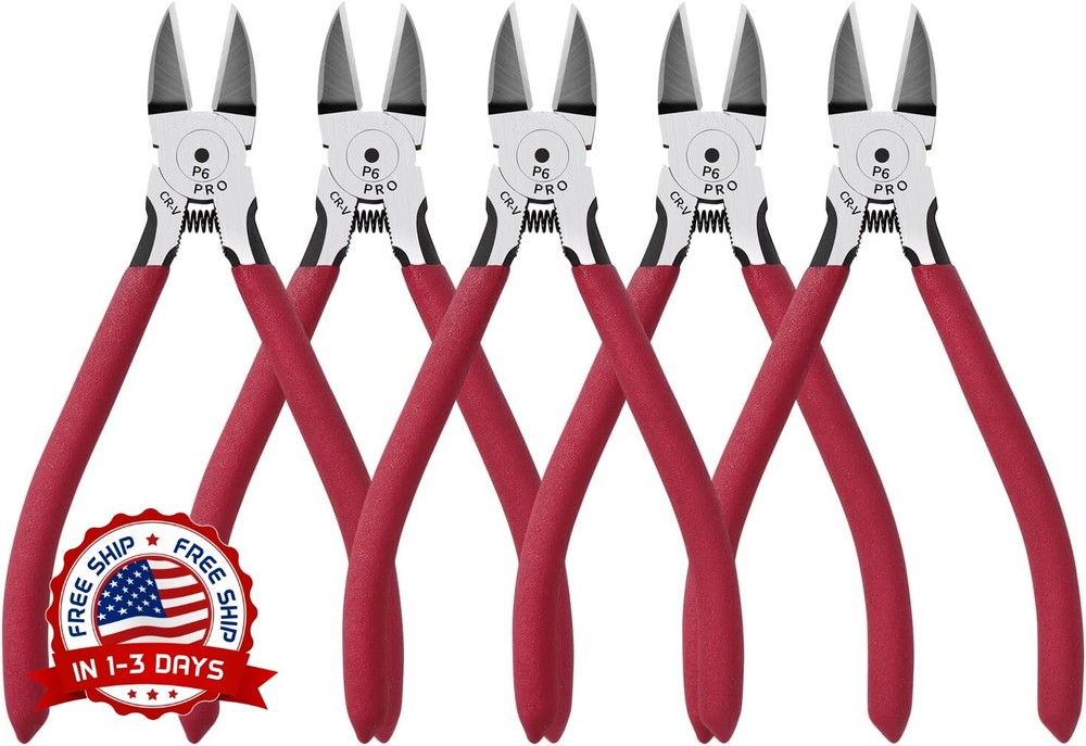 6-Inch Flush Cut Wire Cutters for Clean Precision Cuts NEW