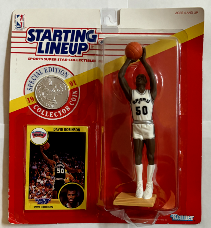 1991 Starting Lineup David Robinson Special Edition NIP S M P NSE Card
