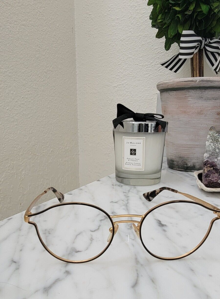 Pre-owned Prada VPR 62T Rose Gold Eyeglass Frame in Excellent Condition