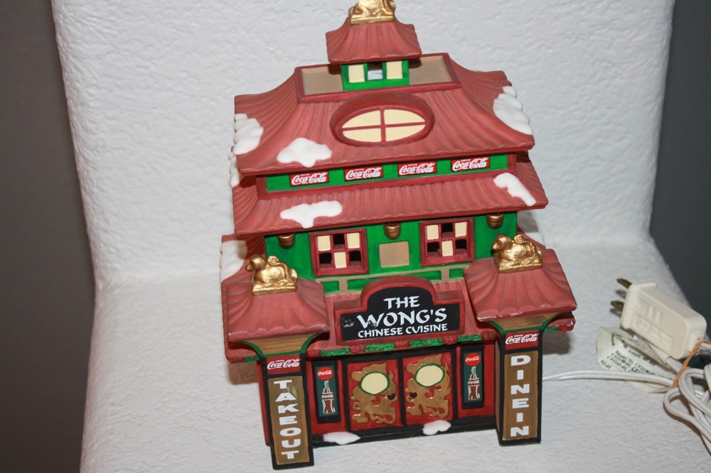 Coca Cola Town Square Collection The Wongs Chinese Cuisine Vintage Gift