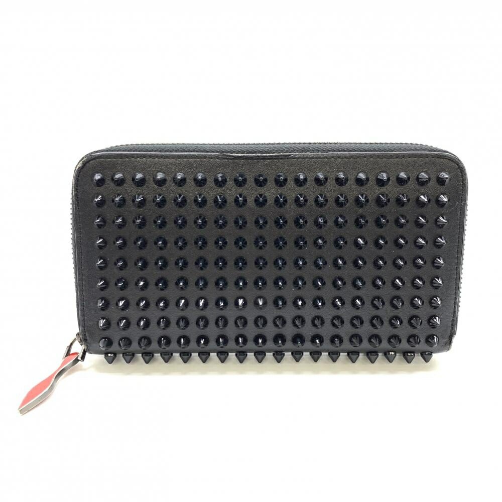 Vintage Christian Louboutin Panetone Black Studded Long Wallet