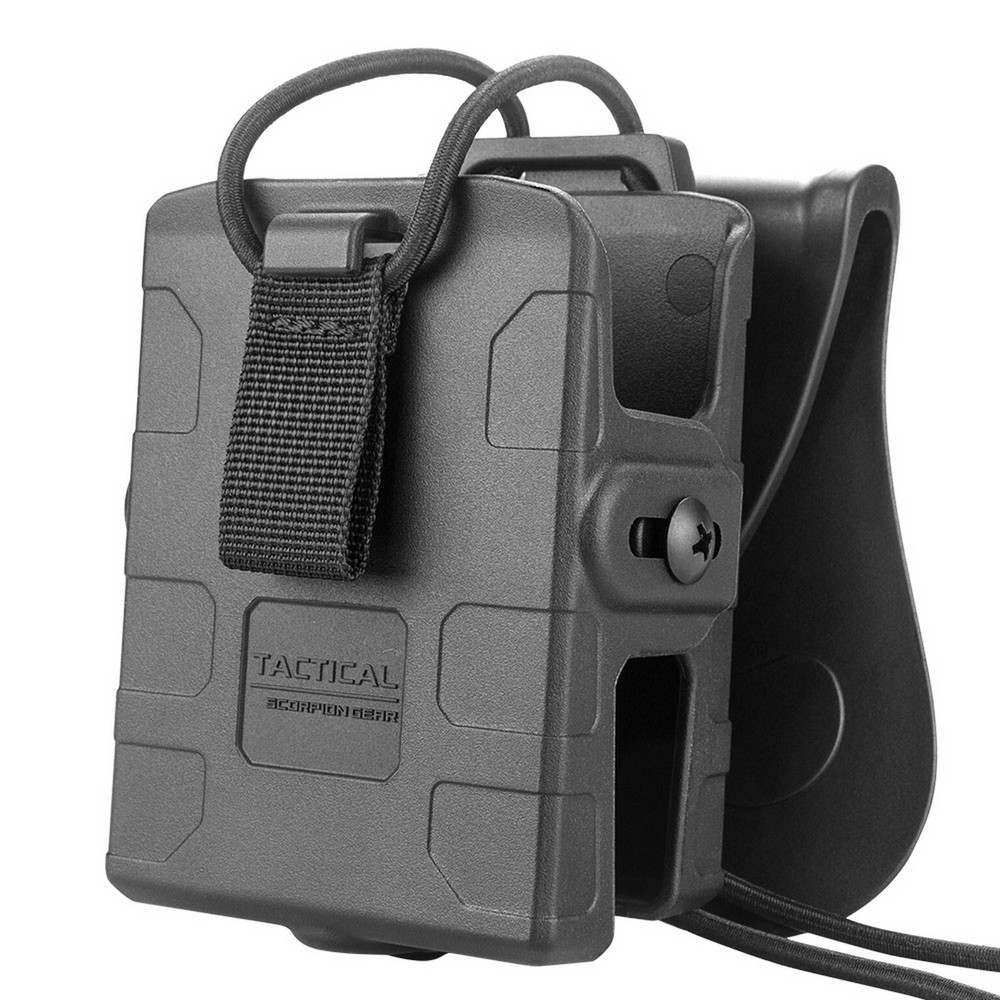Tactical Scorpion Polymer Walkie Talkie Radio Holder Holster Motorola Kenwood