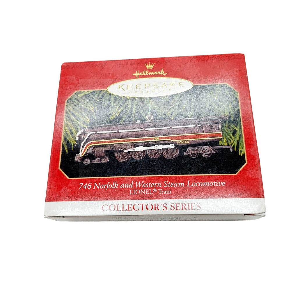 Hallmark 746 Norfolk & Western Steam Locomotive Lionel Train Christmas Ornament