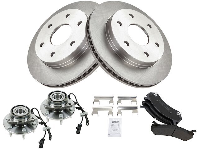 Front Brake Pad and Rotor and Wheel Hub Kit fits Escalade EXT 2002-2006 94BQVH