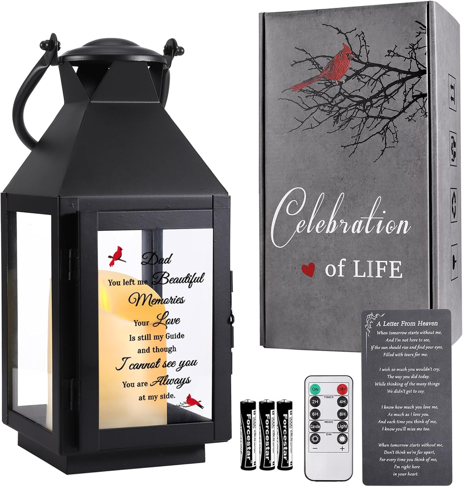 Memorial Lantern, Sympathy Gifts for Loss of Mom/Loved One, Bereavement Gifts, i
