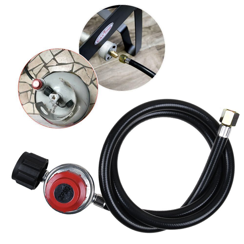 Propane Gas Regulator 4ft Hose Adjustable for Household Gas Lpg Butane Propane