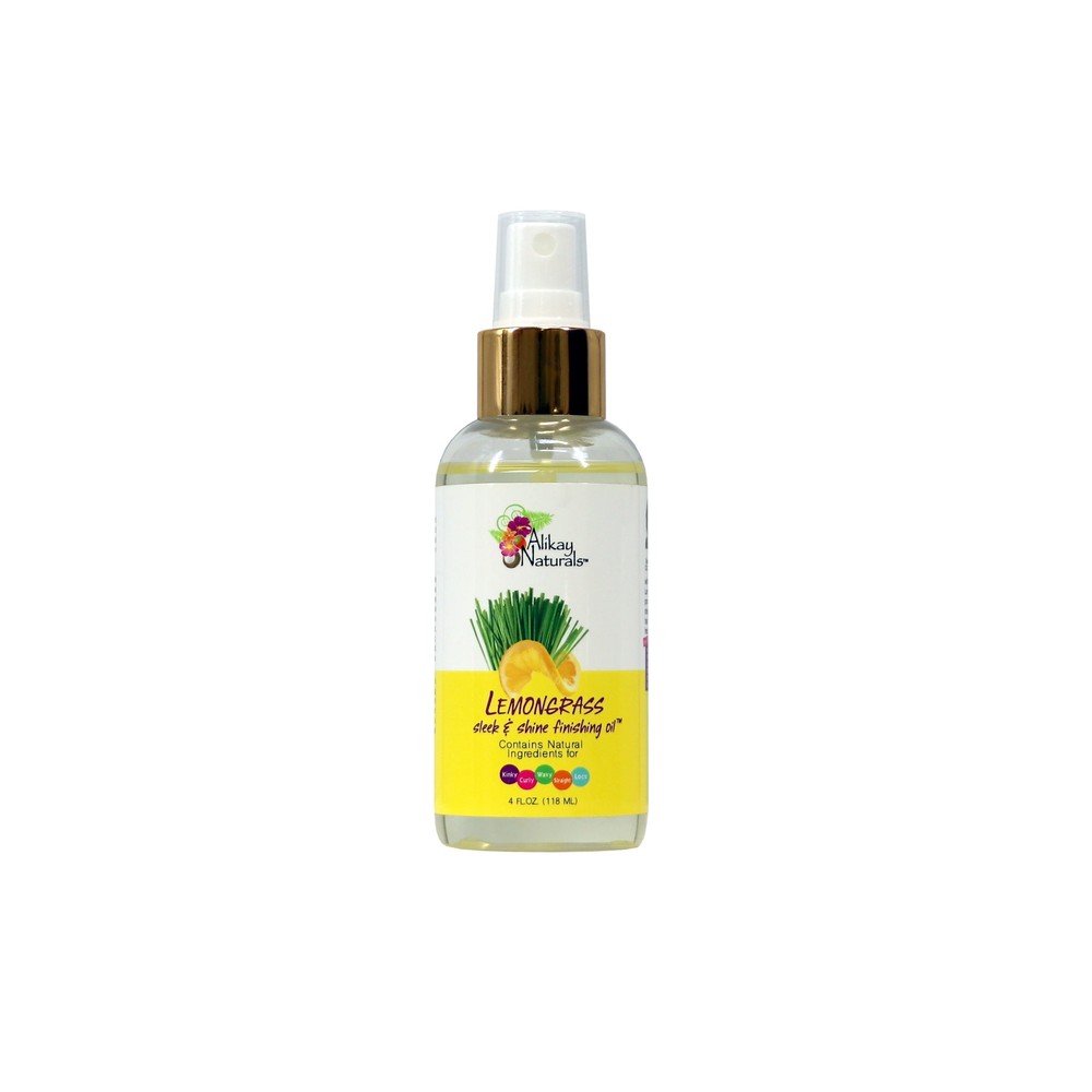 Alikay Naturals Lemongrass Hair Oil for Sleek Shine 4 fl oz-image