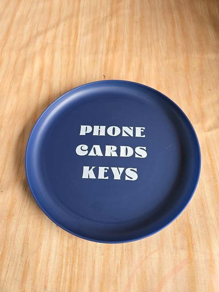 Leather Valet Tray for Phone Jewelry Keys Wallet Organizer Men Women