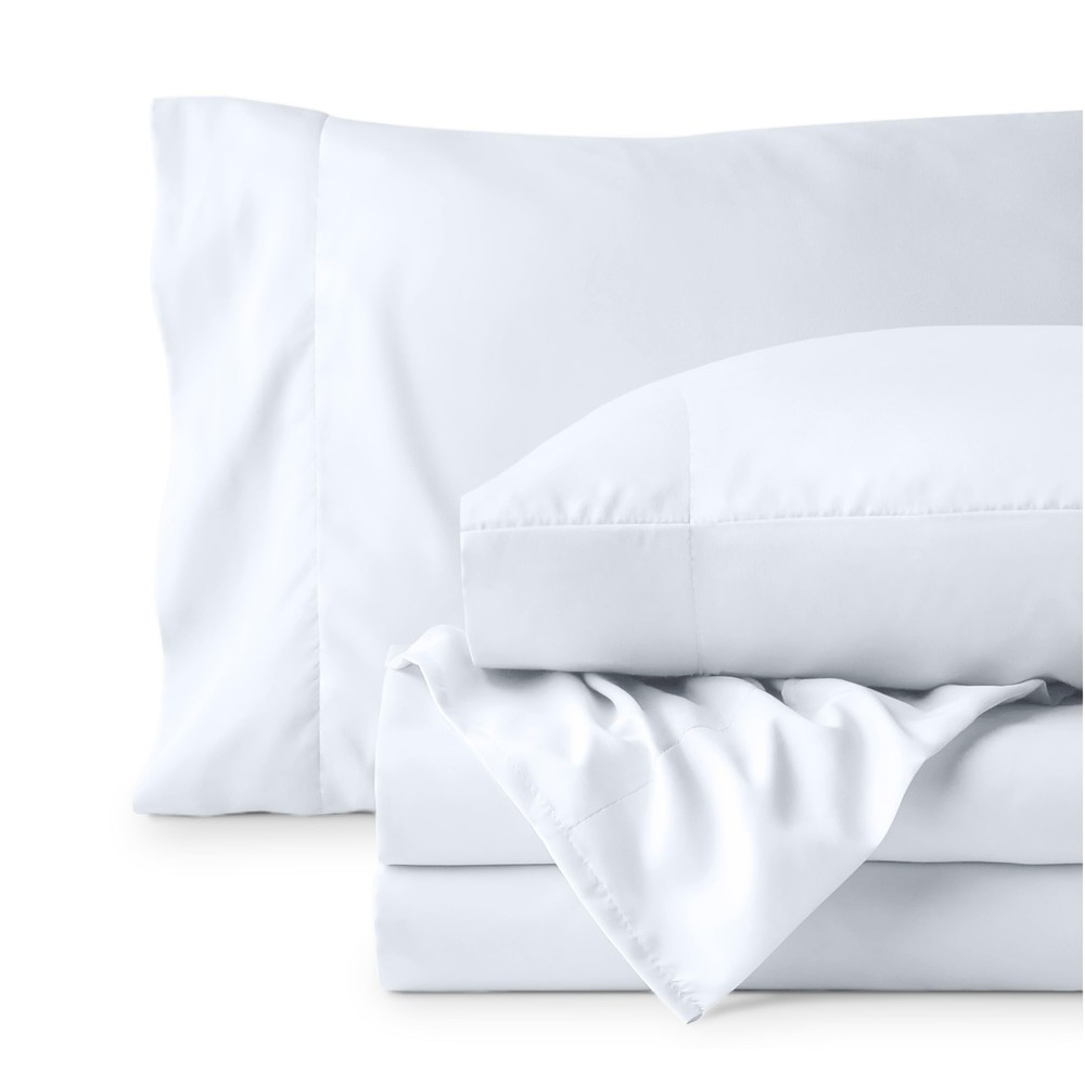 Twin Extra Long Sheet Set - Breathable & Cooling Sheets - Extra Soft, Easy-Fi...