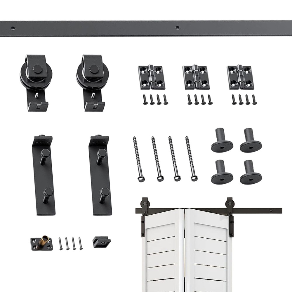 Sliding Barn Door Hardware Kit Modern Closet Hang Style Track Rail