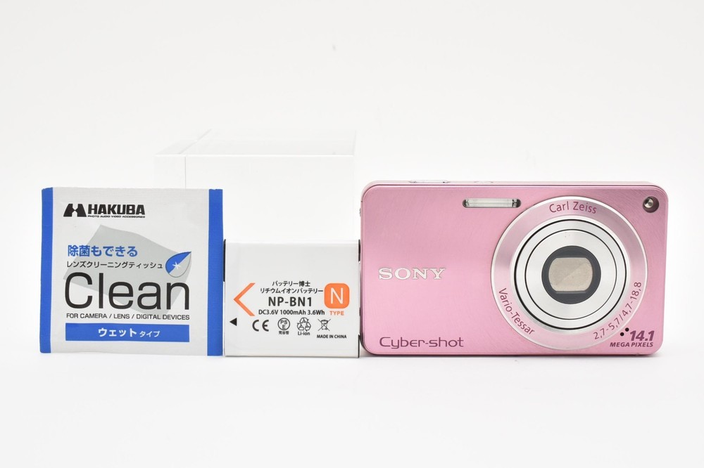 NEAR MINT Sony Cyber-shot DSC-W350 Pink Compact Digital Camera Japan