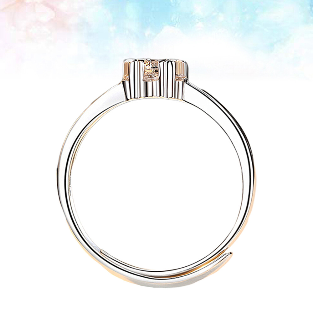 2 Pcs Silver Wedding Bands Christmas