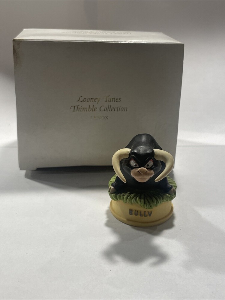 Vintage 1998 Bully Warner Bros. Lenox Thimble Collection Looney Tunes w/ Box