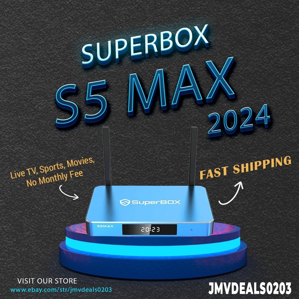SuperBox S5 MAX New Model LIVE TV SPORTS Voice Command Remote FAST SHIPPING NIB-image